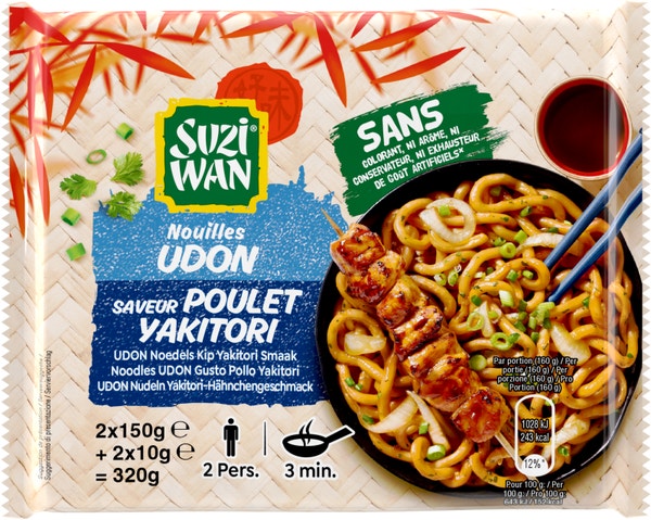 Nouilles Udon Poulet Yakitori
